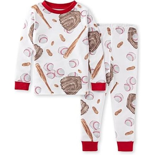 Burt's Bees Baby Baby Boys' Pajamas, Tee and Pant 2-Piece Pj Set, 100% Organic Cotton