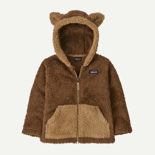 Patagonia Baby Furry Friends Fleece Hoody - Moose Brown, 12-18m
