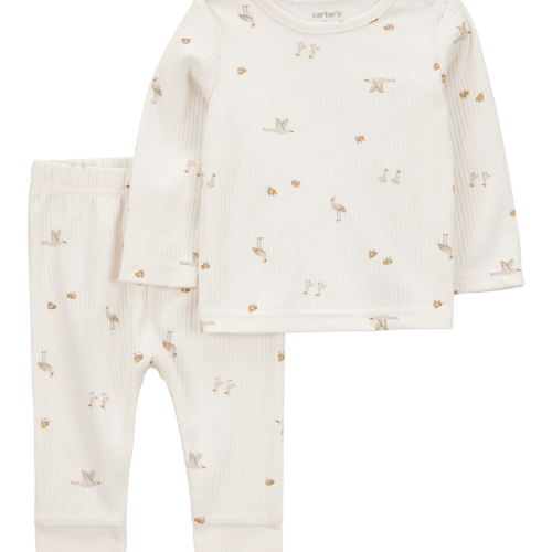 Multi Baby 2-Piece Bird Print Long-Sleeve Tee & Pant Set | Carter’s Oshkosh Canada