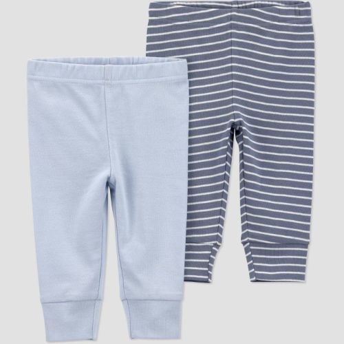6M Carter's Just One You® Baby Boys' 2pk Striped Pants - Blue