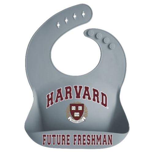 Infant Garb Harvard Crimson Silicone Crumb Catcher Bib