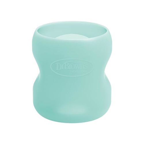 Dr. Brown's Natural Flow Options+ Glass Baby Bottle Sleeves,100% Silicone,5 oz,Wide-Neck,Mint - 5 oz, Mint, 1 Pack