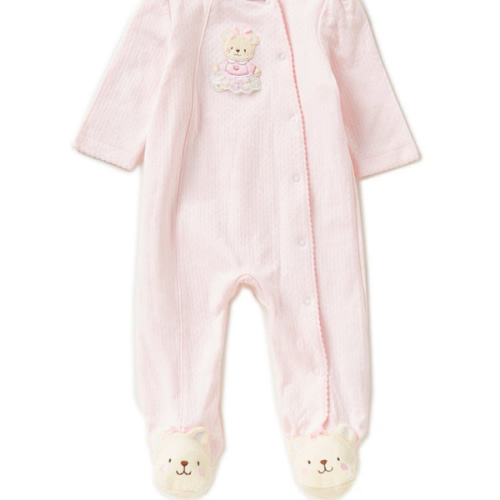 Little Me Baby Girls Sweet Bear Footie Coverall | Dillard's