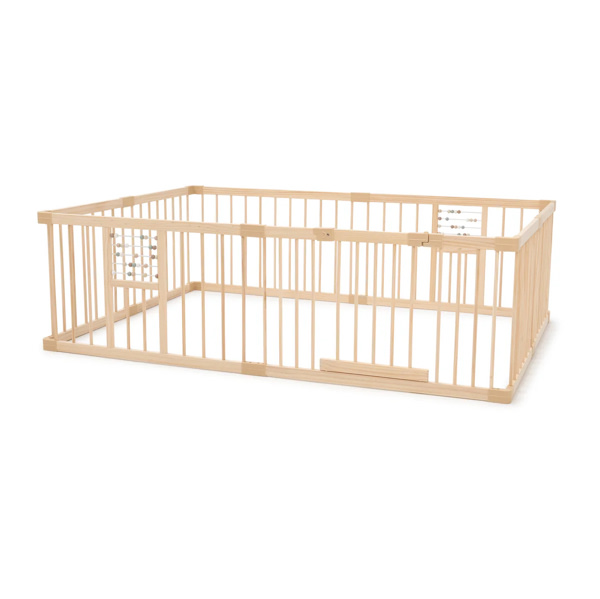 Natural Wooden Baby Play Pen