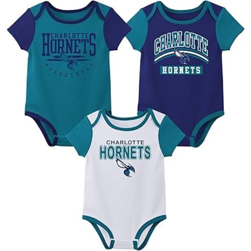 Outerstuff NBA Teams Newborn Baby and Infant Short Sleeve Bodysuit Variety 3-Pack (0-18m)