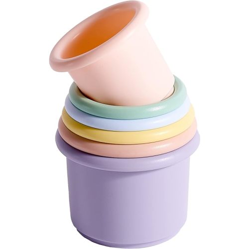 green sprouts Sprout Ware® Stacking Cups, 6mo+ Plant-Plastic, Dishwasher Safe, Tested for Hormones