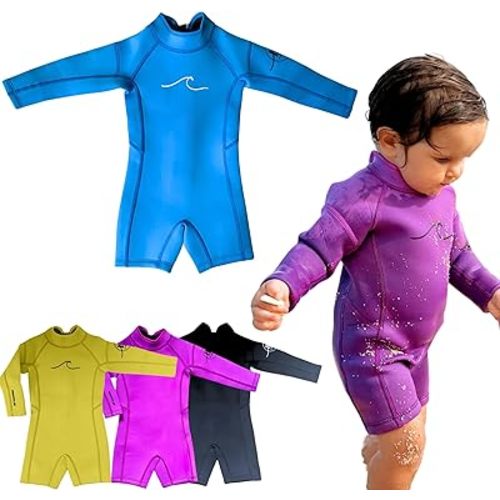 Baby, Infant, Toddler, Kids Ultrasoft 1.5mm and 2.5mm Genuine Yamamoto Neoprene Longsleeve Shorty Wetsuit Springsuit