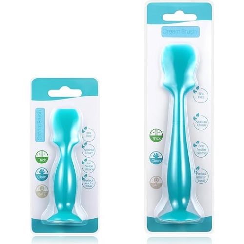 2 Pack Diaper Cream Spatula, Baby Butt Paste Spatula, Soft and Flexible Silicone Diaper Rash Cream Applicator