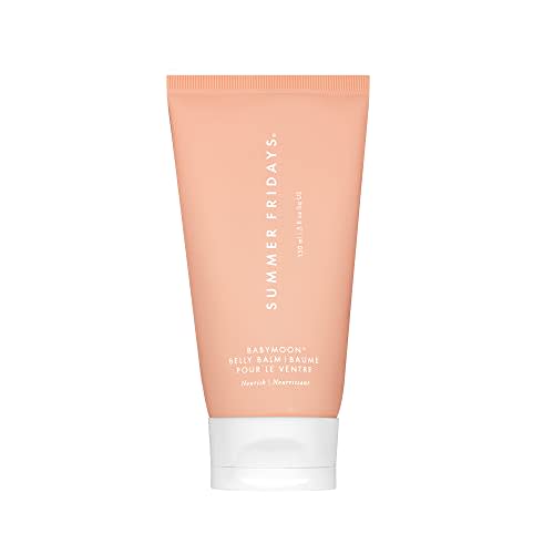 Summer Fridays Babymoon Belly Balm - Nourishing Balm + Body Moisturizer Enriched with Calendula Oil + Vitamin E to Help Reduce the Appearance of Stretch Marks and Dry Skin (5 Fl Oz)