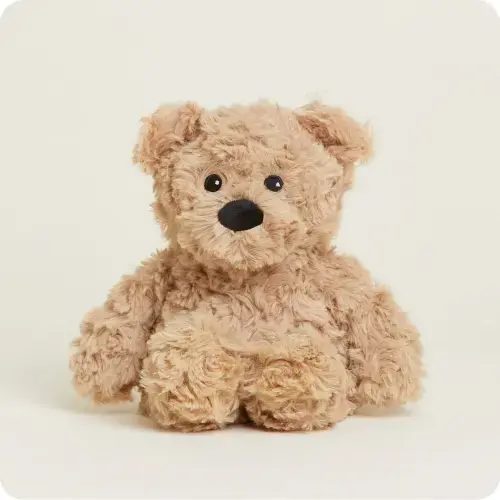 Microwavable Brown Curly Bear Warmies Junior | Warmies USA
