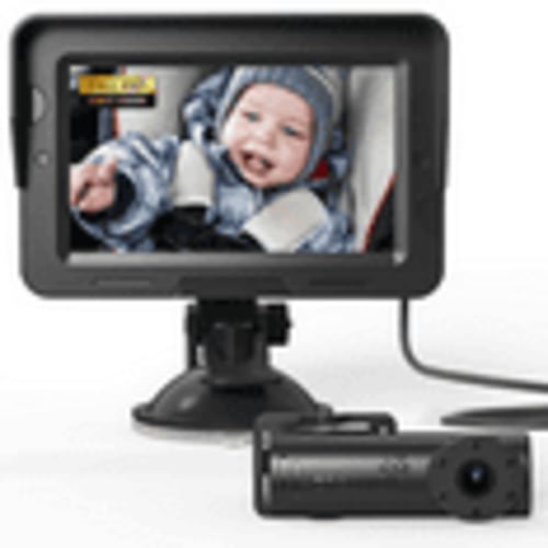 Baby Car Camera,4.3" HD Display Baby Car Mirror with Night Vision Feature,Wide Clear View
