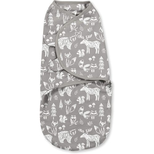 SwaddleMe Original Swaddle - Size Small/Medium, 0-3 Months, 1-Pack (Chalkboard Woodland) Easy to Use, Soft and Cozy Newborn Swaddle Wrap Keeps Baby Cozy and Secure