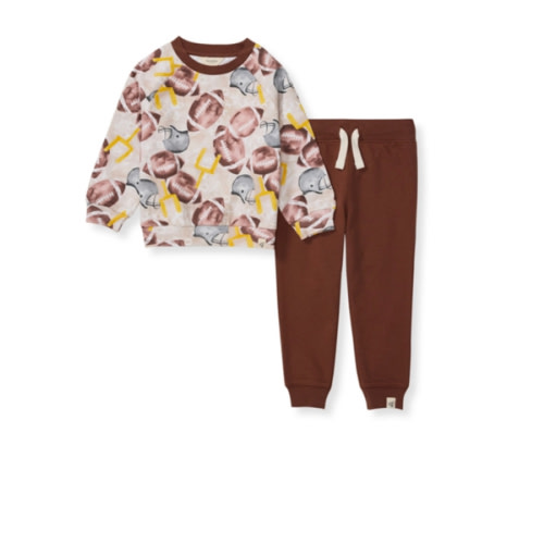 Football Season Organic Baby Sweatshirt and Pants Set 0-3 months