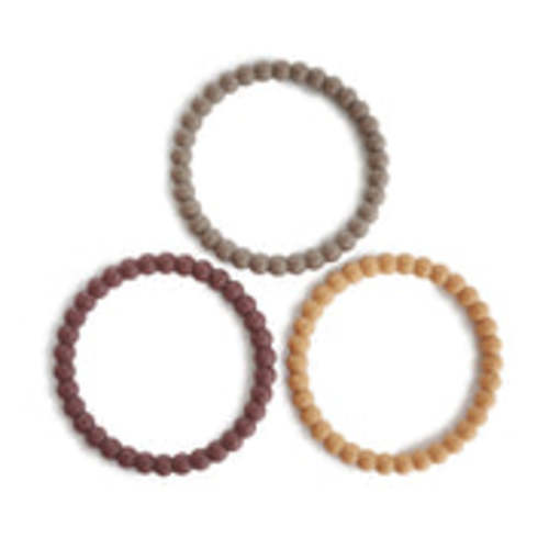 Mushie Baby Pearl Teether Bracelet