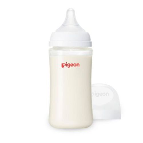 Pigeon Nurture & Nest Wide-Neck Anti-Colic Glass Baby Bottle with Nipple - 8 fl oz