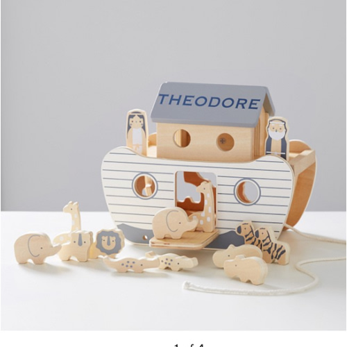 Noahs Ark Wooden Toy Set | Pottery Barn Kids