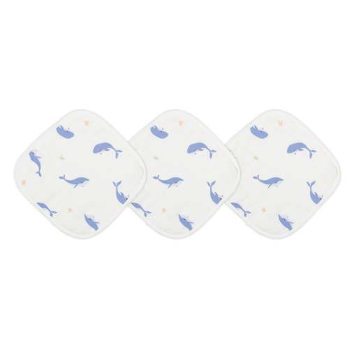 Whale Washcloth Set