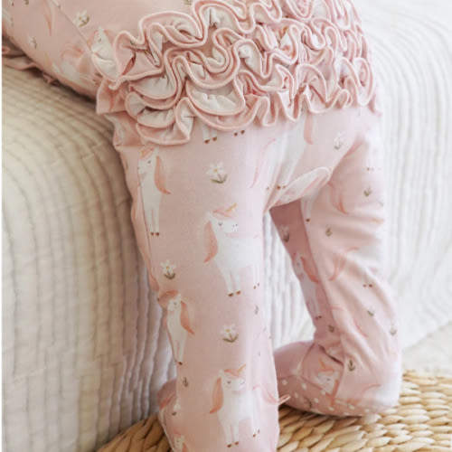 Girl Ruffle Zipper Footies - Best Sellers