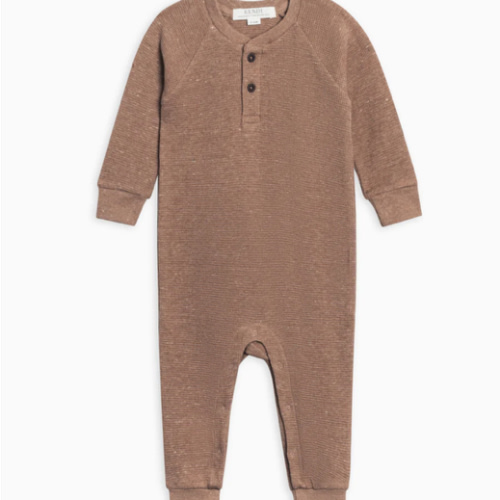Crosby Waffle Knit Henley Romper