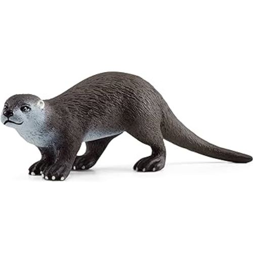 Schleich Wild Life New 2023, Marine and Ocean Wild Animal Toys for Kids and Toddlers, Otter Toy, Ages 3+