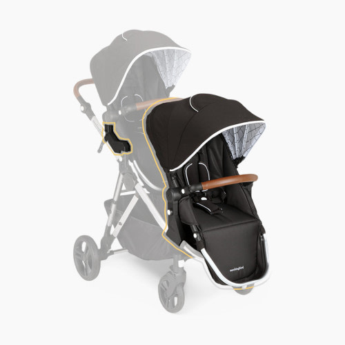 Mockingbird 2nd Seat Kit - Black/Windowpane Canopy With Penny Leather