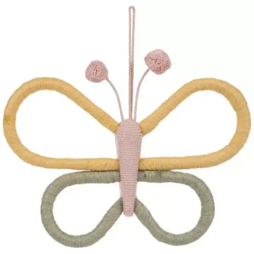 Wrapped Butterfly Wall Decor