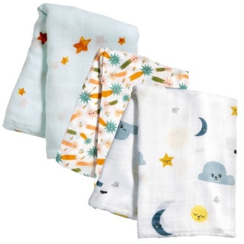 Moon & Stars Swaddle 3-Pack, Viscose From Bamboo