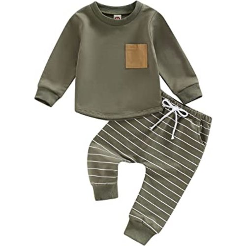 CIYCUIT Toddler Baby Boy Clothes Long Sleeve Sweatshirt Pants Set Fall Winter Outfits