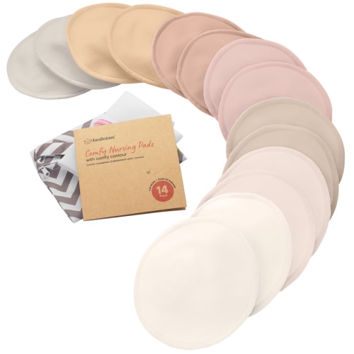 14-Pack Comfy Nursing Pads (Neutrals) / Large 4.8