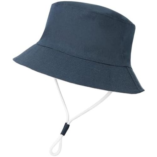 Baby Boy Sun Hat Toddler Summer Protection Beach Hat Toddler Girl Summer Bucket Hat Cotton Linen Baby Hat