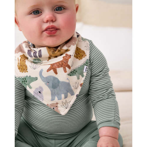Sweet Safari Bandana Bib – Little Sleepies