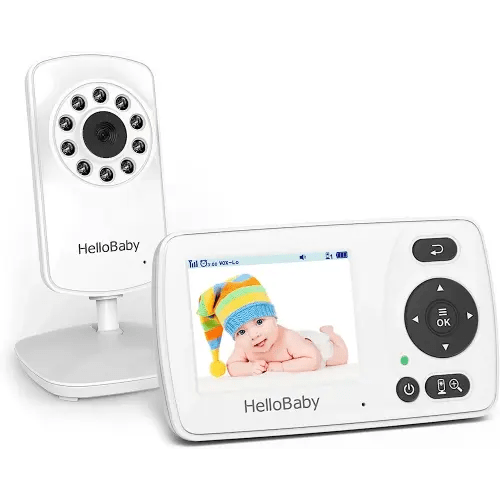 HelloBaby Monitor with Camera and Audio, 1000ft Long Range Video Baby  Monitor-No WiFi, Night Vision, VOX Mode-Power Saving, 2.4'' Portable Travel  Screen, Baby Safety Camera, for Baby/Pet, Plug & Play