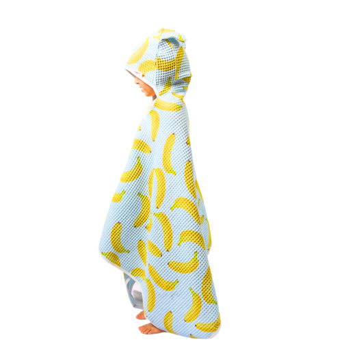 Toddler bath towel hooded cheeky bananas