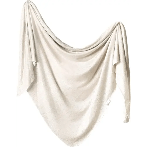 Copper Pearl Baby Swaddle Blanket - Wearable Premium Knit Baby Blanket, Large Soft Stretchy Receiving Blankets for Baby Boy and Girl, Swaddles for Newborn, Infant, and Toddler (Oat)