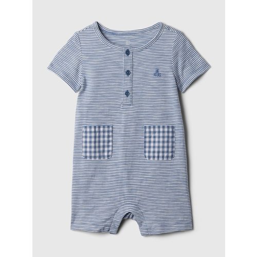 Baby TinyRib Shorty in bainbridge blue, size: 0-3 M
