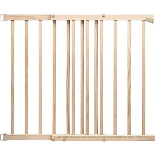 Evenflo, Top of Stairs, Extra Tall Gate, Tan Wood