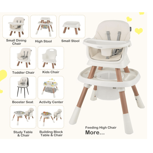 BABY JOY 16 in 1 High Chair, Convertible Baby Highchair for Babies and Toddle