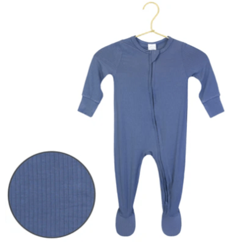 Harrison Ribbed Zipper Footies