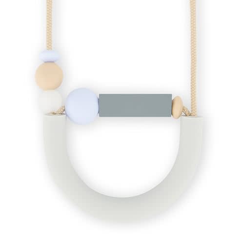 Bloom Teething Necklace for Mom | Silicone Chew Pendant Teething Necklace for Baby, Breastfeeding Necklace, Sensory Fidget Chewelry for Kids and Adults, Chew Necklace | BPA Free | Made in USA