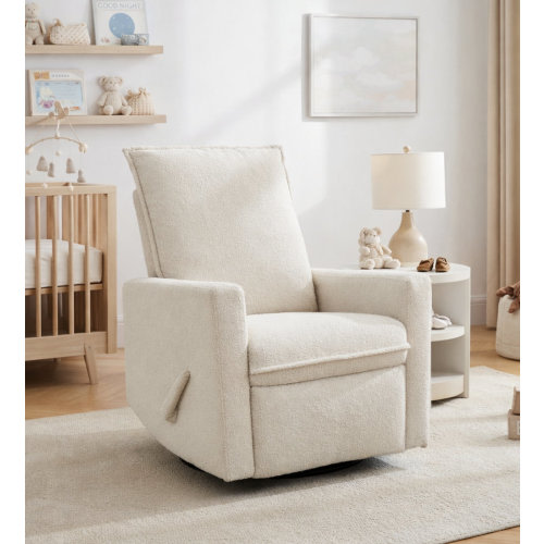 Latitude Run® Boucle Glider Swivel Recliner & Reviews | Wayfair