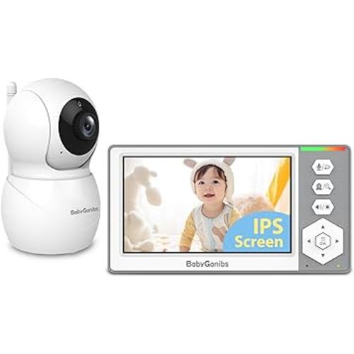 Baby Monitor with Camera and Audio, 4.3'' Video Baby Monitor with 1000ft Long Range, Baby Monitor No WiFi, Remote Pan-Tilt-Zoom, Night Vision, ECO Mode, 2-Way Talk, 30-Hour Battery