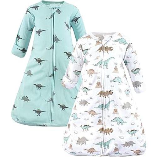 Hudson Baby BabyCotton Long-Sleeve Wearable Sleeping Bag, Sack, Blanket