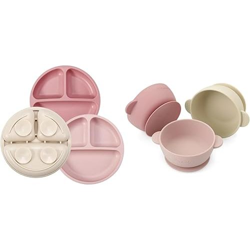 PandaEar 3 Pack Toddler Plates & Baby Bowls