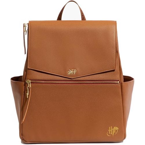Freshly Picked Classic II Diaper Bag Backpack, Wipeable Vegan Leather With Changing Pad (Harry Potter V2)