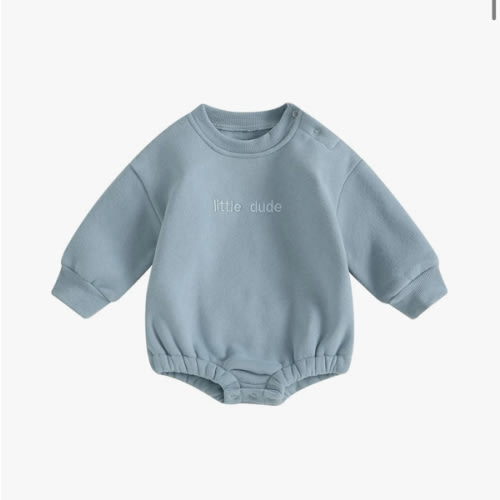 VISGOGO Oversized Romper Little Dude