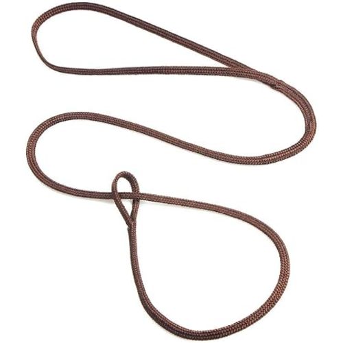 Mendota Pet Petite Loop Lead (Nylon) - Dog Lead - Made in The USA - Brown, 3/8 in x 36 in (Heavy)