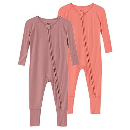 SUZEL Baby Viscose from Bamboo Footless Pajamas Boys Girls Zippy Pjs Sleep 'N Play Romper - 0-24 Months