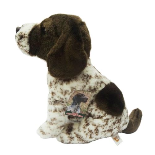 German Short Haired Pointer 12" Plush Toy Dog Plushie Can Be Personalized & Customized With An Engraved Tag, Collar and Stunning Gift Wrap