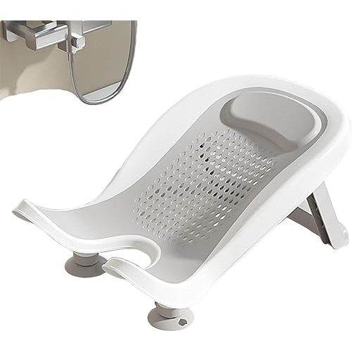 Multifunctional Infant Bath, Lying Down Shower Basin for Home Use, Counter Sink Or Bathtubs Bathtub Shower Bed (Gray)