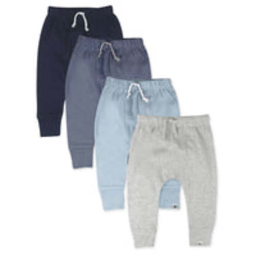 4-Pack Organic Cotton Honest Pants | Honest Baby Clothing (6-9 Mos)